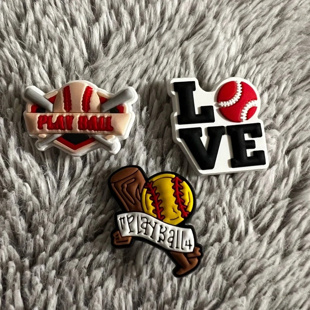 Baseball Croc Charms